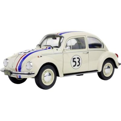Solido Geen Volkswagen Beetle 1303 Herbie-1974, schaal 1/18, 421184040, beige, 22 x 8,5 x 11 Solido Geen Volkswagen Beetle 1303 Herbie-1974, schaal 1/18, 421184040, beige, 22 x 8,5 x 11