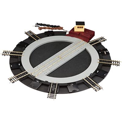 Hornby R070 OO Gauge Gemotoriseerde draaitafel voor modelspoorwegen, accessoires voor het toevoegen van landschappen, diorama's, bossen, gebouwen en meer aan het spoorwegmodel kaliber 00 Hornby R070 OO Gauge Gemotoriseerde draaitafel voor modelspoorwegen, accessoires voor het toevoegen van landschappen, diorama's, bossen, gebouwen en meer aan het spoorwegmodel kaliber 00