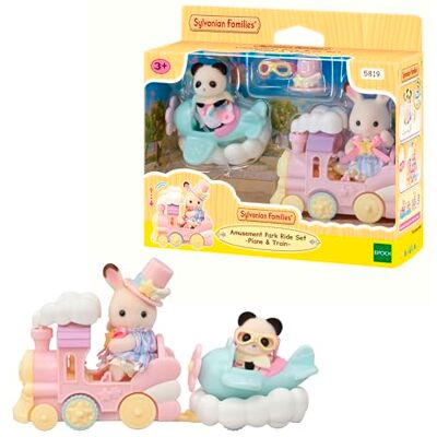 Sylvanian Families 5819 Plezier Park Ride Set – Plane & Trein Poppenhuis Playsets Sylvanian Families 5819 Plezier Park Ride Set – Plane & Trein Poppenhuis Playsets