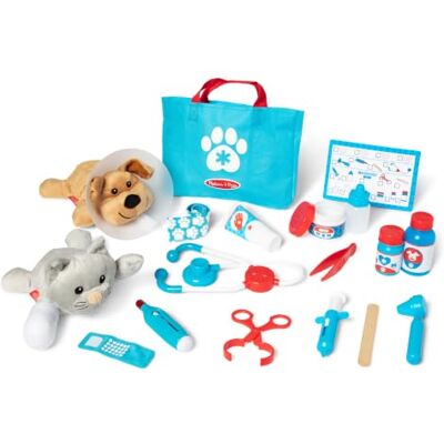 Melissa & Doug Dierenartsspel voor kinderen, dierenarts imitatiespel voor kinderen, pluche honden- en kattenspeelgoed voor meisjes vanaf 3 jaar, rollenspel voor meisjes of jongens vanaf 3 jaar Melissa & Doug Dierenartsspel voor kinderen, dierenarts imitatiespel voor kinderen, pluche honden- en kattenspeelgoed voor meisjes vanaf 3 jaar, rollenspel voor meisjes of jongens vanaf 3 jaar