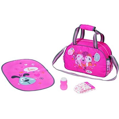 BABY born luiertas poppenluiertas in roze/grijs hoogwaardige poppenaccessoires incl. aankleedkussen, luier & poederdoos geschikt voor kinderen vanaf 3 jaar 8 x 27 x 18 cm BABY born luiertas poppenluiertas in roze/grijs hoogwaardige poppenaccessoires incl. aankleedkussen, luier & poederdoos geschikt voor kinderen vanaf 3 jaar 8 x 27 x 18 cm