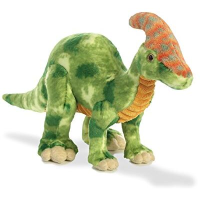 Aurora , 60690, Dinosaurus Parasaurolophus, 35,6 cm, pluche, groen Aurora , 60690, Dinosaurus Parasaurolophus, 35,6 cm, pluche, groen