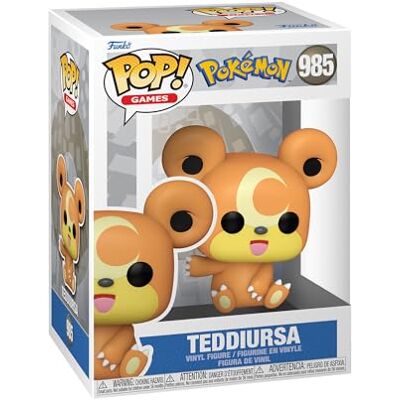 Funko Pop! Games: Pokemon Teddiursa Vinyl figuur om te verzamelen Geschenkidee Officiële Producten Speelgoed voor Kinderen en Volwassenen Video Games Fans Funko Pop! Games: Pokemon Teddiursa Vinyl figuur om te verzamelen Geschenkidee Officiële Producten Speelgoed voor Kinderen en Volwassenen Video Games Fans