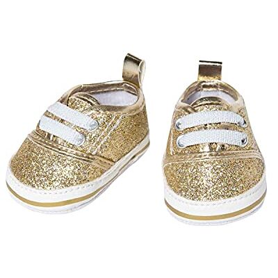 Heless 1461 sneakers voor pop, goud, glitter, maat 30-34 cm Heless 1461 sneakers voor pop, goud, glitter, maat 30-34 cm