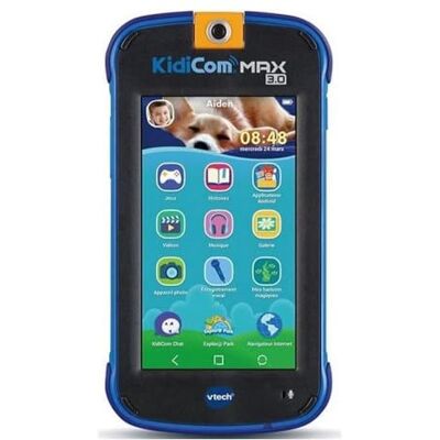 VTech KidiCom Max 3.0 blauw, draagbaar voor kinderen zonder veilig pakket – 3/8 jaar – Franse versie VTech KidiCom Max 3.0 blauw, draagbaar voor kinderen zonder veilig pakket – 3/8 jaar – Franse versie