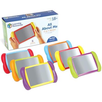 Learning Resources All About Me 2-in-1 spiegels (set van 6) Learning Resources All About Me 2-in-1 spiegels (set van 6)