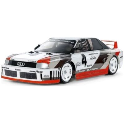 Tamiya 58744 1:10 RC Audi 90 Quattro Racing TT-02 op afstand bestuurbare auto, voertuig, modelbouw, montage, vrije tijd, RC-set Tamiya 58744 1:10 RC Audi 90 Quattro Racing TT-02 op afstand bestuurbare auto, voertuig, modelbouw, montage, vrije tijd, RC-set