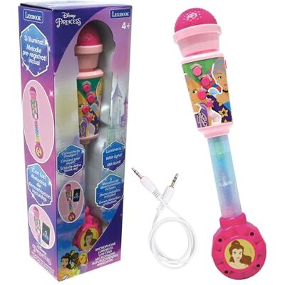 Lexibook , Disney-prinsessen, lichtgevende microfoon voor kinderen, muziekspeelgoed, geïntegreerde luidspreker, lichteffecten, AUX-in-aansluiting, roze, MIC90DP Lexibook , Disney-prinsessen, lichtgevende microfoon voor kinderen, muziekspeelgoed, geïntegreerde luidspreker, lichteffecten, AUX-in-aansluiting, roze, MIC90DP