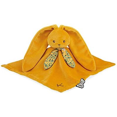 KALOO Lapinoo Knuffeldier Konijn Baby pluche dier kleur oker vierkant 30 x 30 cm bi-materialen katoen en corduroy zeer zacht geschenkdoos vanaf de geboorte, K972207 KALOO Lapinoo Knuffeldier Konijn Baby pluche dier kleur oker vierkant 30 x 30 cm bi-materialen katoen en corduroy zeer zacht geschenkdoos vanaf de geboorte, K972207