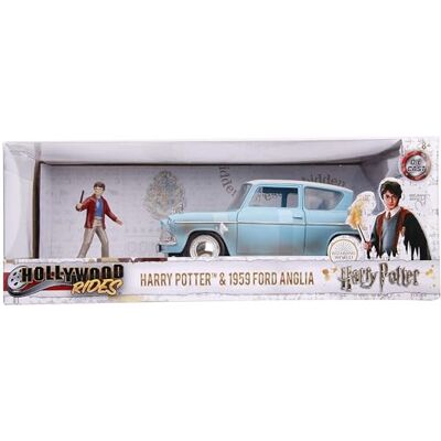 Jada Smoby Harry Potter – auto Ford Anglia 1959 – schaal 1:24 – 1 figuur inbegrepen – 253185002 Jada Smoby Harry Potter – auto Ford Anglia 1959 – schaal 1:24 – 1 figuur inbegrepen – 253185002