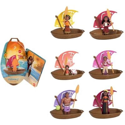 Mattel Disney Vaiana 2 Wayfinder Wonders speelgoedset met kleine pop, kano en accessoires, geïnspireerd op de film (stijlen kunnen variëren), JBT68 Mattel Disney Vaiana 2 Wayfinder Wonders speelgoedset met kleine pop, kano en accessoires, geïnspireerd op de film (stijlen kunnen variëren), JBT68