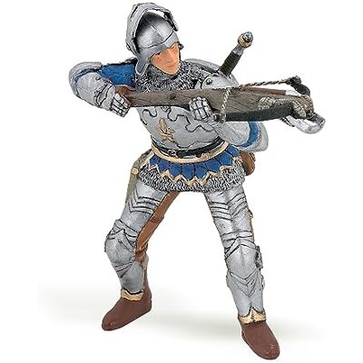Papo Blauwe kruisboog van pantser Le Monde Middeleeuws figuur, 39753 Papo Blauwe kruisboog van pantser Le Monde Middeleeuws figuur, 39753