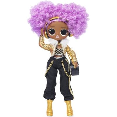 L.O.L. Surprise! LOL Surprise OMG 38 Pop 24K DJ 25 cm grote beweegbare pop met 20 verrassingen L.O.L. Surprise! LOL Surprise OMG 38 Pop 24K DJ 25 cm grote beweegbare pop met 20 verrassingen