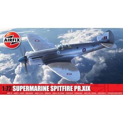 Airfix Modelset A02017B Supermarine Spitfire PR.XIX modelbouwset Kunststof vliegtuigbouwpakketten voor volwassenen en kinderen vanaf 8 jaar, set gietbomen en stickers schaal 1:72 Airfix Modelset A02017B Supermarine Spitfire PR.XIX modelbouwset Kunststof vliegtuigbouwpakketten voor volwassenen en kinderen vanaf 8 jaar, set gietbomen en stickers schaal 1:72
