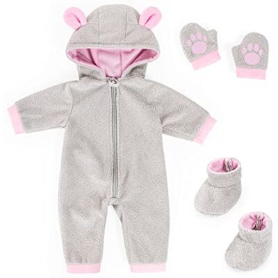 Bayer Design 84205AA Poppenkleding 38 42 cm, poppenaccessoires, romper, handschoenen, schoenen Bayer Design 84205AA Poppenkleding 38 42 cm, poppenaccessoires, romper, handschoenen, schoenen