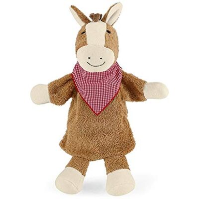 Sterntaler Handpop paard, 31 x 26 x 12 cm, bruin Sterntaler Handpop paard, 31 x 26 x 12 cm, bruin