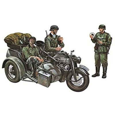 Italeri 510000317 Zündapp KS750 Motorfiguren 1:35, groen Italeri 510000317 Zündapp KS750 Motorfiguren 1:35, groen