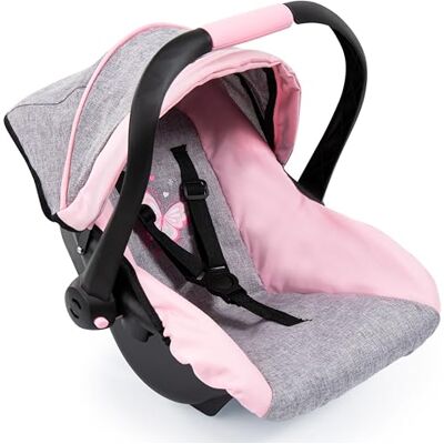 Bayer Design 67933AA autostoel voor poppen, poppenstoel, met dak, verstelbare handgreep, riem, voor poppen tot 46 cm, voor kinderen vanaf 3 jaar Bayer Design 67933AA autostoel voor poppen, poppenstoel, met dak, verstelbare handgreep, riem, voor poppen tot 46 cm, voor kinderen vanaf 3 jaar