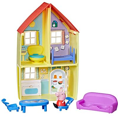 Peppa Pig Peppa's Adventures Peppa's huis met figuur en 6 accessoires, kleuterspeelgoed Peppa Pig Peppa's Adventures Peppa's huis met figuur en 6 accessoires, kleuterspeelgoed