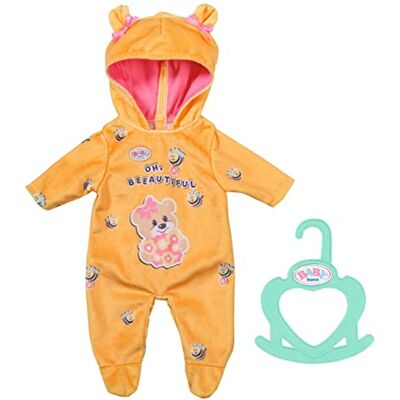 BABY born Little Rompertje beer 834619 – accessoires voor poppen tot 36 cm groot – zeer zacht materiaal met 1 capuchon en 1 kleerhanger – geschikt voor kinderen vanaf 2 jaar BABY born Little Rompertje beer 834619 – accessoires voor poppen tot 36 cm groot – zeer zacht materiaal met 1 capuchon en 1 kleerhanger – geschikt voor kinderen vanaf 2 jaar