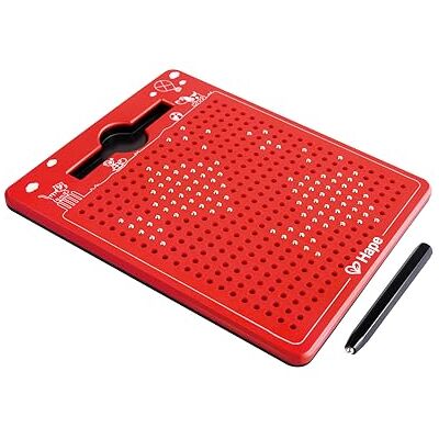 Hape Magnetisch tekenbord om mee te nemen, rood, klein, 175 x 215 x 12 mm, vanaf 3 jaar Hape Magnetisch tekenbord om mee te nemen, rood, klein, 175 x 215 x 12 mm, vanaf 3 jaar