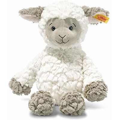 Steiff Pluche dier Lita het lam, schattige metgezel met kunststof ogen, kinderen, jongens en meisjes, Friends, 30 cm, wit, 073427 Steiff Pluche dier Lita het lam, schattige metgezel met kunststof ogen, kinderen, jongens en meisjes, Friends, 30 cm, wit, 073427