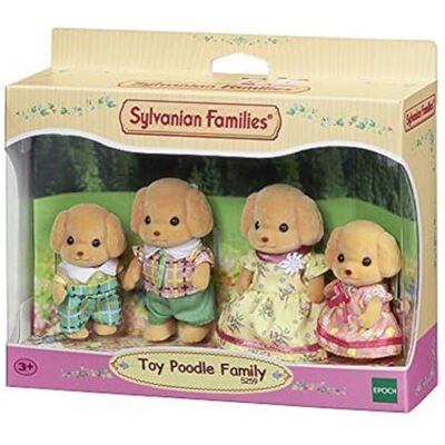 Sylvanian Families – het dorp – de familie Poedel – 5259 – familie met 4 figuren – mini-poppen Sylvanian Families – het dorp – de familie Poedel – 5259 – familie met 4 figuren – mini-poppen