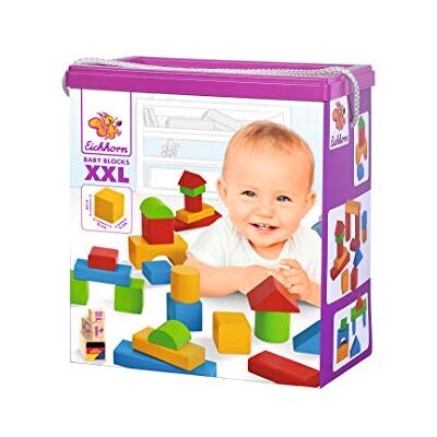 Eichhorn Kleurrijke houten bouwstenen baby Eichhorn Kleurrijke houten bouwstenen baby
