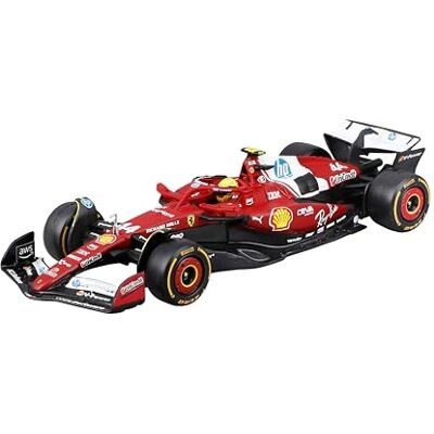 Bburago Ferrari SF-25 F1 2025#44 Hamilton met helm, Diecast-auto in schaal 1:43, gedetailleerde replica met vitrine en sokkel, officiële Ferrari-licentie, aanbevolen leeftijd 14+ jaar Bburago Ferrari SF-25 F1 2025#44 Hamilton met helm, Diecast-auto in schaal 1:43, gedetailleerde replica met vitrine en sokkel, officiële Ferrari-licentie, aanbevolen leeftijd 14+ jaar