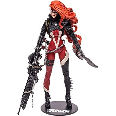 McFarlane Spawn Comic Luxe actiefiguur She Spawn 17,8 cm met 22 bewegende delen, verzamelfiguur met accessoires en verzamelstandaard, vanaf 12 jaar McFarlane Spawn Comic Luxe actiefiguur She Spawn 17,8 cm met 22 bewegende delen, verzamelfiguur met accessoires en verzamelstandaard, vanaf 12 jaar