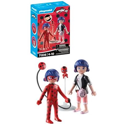 Playmobil 71336 Miraculous: Marinette & Ladybug Miraculous Inclusief Marinette, Ladybug, Kwami Tikki en diverse accessoires De avonturen van Ladybug en Zwarte Kat Vanaf 4 jaar Playmobil 71336 Miraculous: Marinette & Ladybug Miraculous Inclusief Marinette, Ladybug, Kwami Tikki en diverse accessoires De avonturen van Ladybug en Zwarte Kat Vanaf 4 jaar