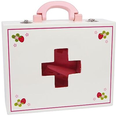 small foot doctor case made of sturdy wood, 22-piece set for children, role-playing toys from 3 years, item number 6113 small foot doctor case made of sturdy wood, 22-piece set for children, role-playing toys from 3 years, item number 6113