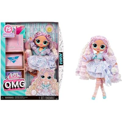 L.O.L. Surprise! OMG Fashion Pearla pop met 15 verrassingen, pop met kleding en accessoires over het thema zeemeermin, ideaal vanaf 4 jaar L.O.L. Surprise! OMG Fashion Pearla pop met 15 verrassingen, pop met kleding en accessoires over het thema zeemeermin, ideaal vanaf 4 jaar