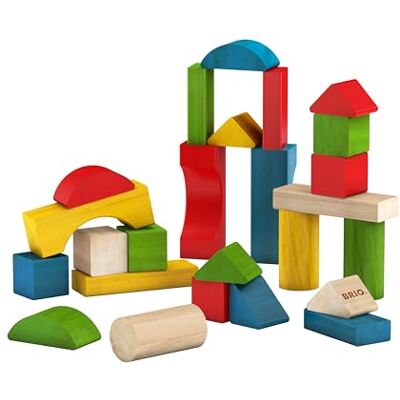 Brio 30114 KLEUREN BOUWBLOKKEN 25 STUKS Brio 30114 KLEUREN BOUWBLOKKEN 25 STUKS