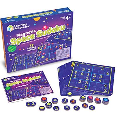 Learning Resources Sudoku Magnetische Kinderen 72 Progressieve Puzzels Ruimte Thema Visueel Logica Spel 4 jaar + Magneetbord Thuis & Reizen Learning Resources Sudoku Magnetische Kinderen 72 Progressieve Puzzels Ruimte Thema Visueel Logica Spel 4 jaar + Magneetbord Thuis & Reizen