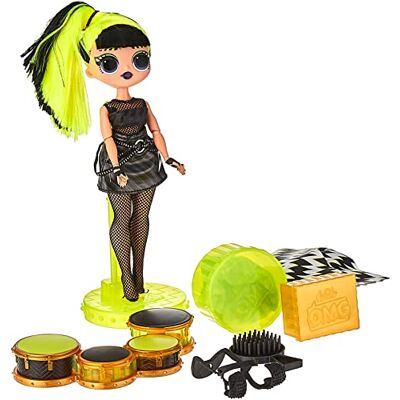 L.O.L. Surprise! OMG Remix Rock BHAD Girl modepop met 15 verrassingen, waaronder drums, 1 outfit, schoenen, haarborstel, sokkel, songtekst en platenspeler meisjes vanaf 4 jaar & + 577584C3 L.O.L. Surprise! OMG Remix Rock BHAD Girl modepop met 15 verrassingen, waaronder drums, 1 outfit, schoenen, haarborstel, sokkel, songtekst en platenspeler meisjes vanaf 4 jaar & + 577584C3