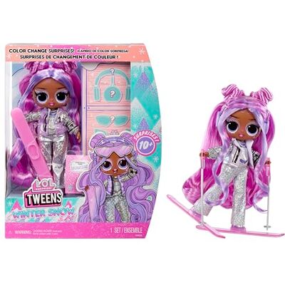 L.O.L. Surprise! Tweens Winter Snow modepop, sneeuwpaars, met van kleur veranderende ski's en meer dan 10 Frosted outfits en accessoires, kinderen vanaf 4 jaar L.O.L. Surprise! Tweens Winter Snow modepop, sneeuwpaars, met van kleur veranderende ski's en meer dan 10 Frosted outfits en accessoires, kinderen vanaf 4 jaar