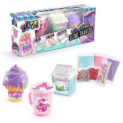 Canal Toys Slimelicious Set van 3 geurende slijmpotten, doe-het-zelf creatief spel, uniseks, vanaf 6 jaar, kleur roze, paars, wit, SSC 191 Canal Toys Slimelicious Set van 3 geurende slijmpotten, doe-het-zelf creatief spel, uniseks, vanaf 6 jaar, kleur roze, paars, wit, SSC 191
