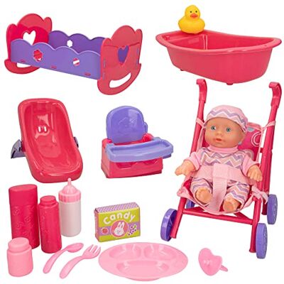 COLORBABY Babyset 20 cm 'S C/uitrusting en ACC + 24 m (49583) COLORBABY Babyset 20 cm 'S C/uitrusting en ACC + 24 m (49583)
