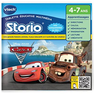 VTech 230105 Storio 2 en volgende generaties Educatief spel Cars 2 FR versie VTech 230105 Storio 2 en volgende generaties Educatief spel Cars 2 FR versie
