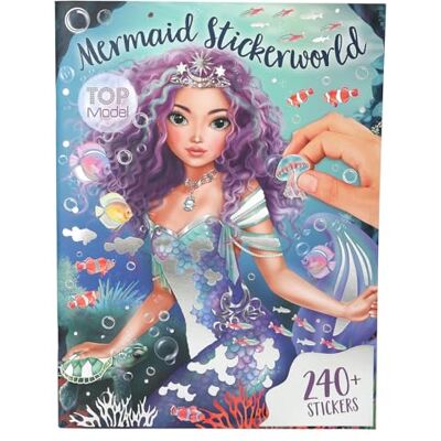 Depesche 13395 Topmodel zeemeermin metallic stickerboek met 26 gedetailleerde pagina's met onderwaterachtergrond en 4 pagina's met accessoirestickers Depesche 13395 Topmodel zeemeermin metallic stickerboek met 26 gedetailleerde pagina's met onderwaterachtergrond en 4 pagina's met accessoirestickers