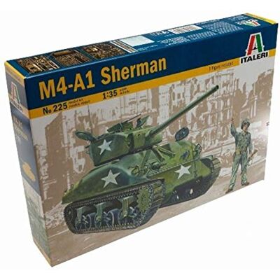 Italeri I225 Model Tanks M4A1 Sherman Schaal 1:35 Italeri I225 Model Tanks M4A1 Sherman Schaal 1:35