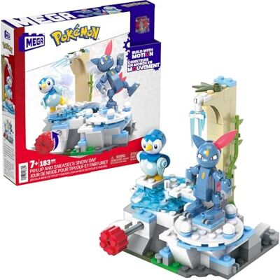 MEGA BLOKS MEGA Pokémon HKT20 Bouwset, 171-delig, tiplouf en sneeuwfarfuret, inclusief de nieuwe bewegingssteen, speelgoed voor kinderen, vanaf 7 jaar MEGA BLOKS MEGA Pokémon HKT20 Bouwset, 171-delig, tiplouf en sneeuwfarfuret, inclusief de nieuwe bewegingssteen, speelgoed voor kinderen, vanaf 7 jaar