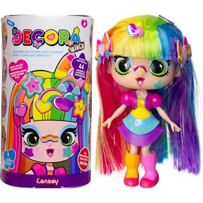 Lansay DECORA GIRLZ Decora 1 mini modepop + 8 verrassingen accessoires en stickers 12,7 cm pop speelgoed om te verzamelen Voor kinderen vanaf 4 jaar Unieke stijl om te personaliseren Lansay DECORA GIRLZ Decora 1 mini modepop + 8 verrassingen accessoires en stickers 12,7 cm pop speelgoed om te verzamelen Voor kinderen vanaf 4 jaar Unieke stijl om te personaliseren