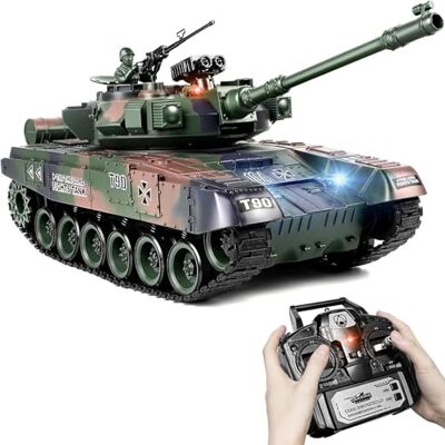 RC Toys Pleyer RC tank Rusland T90 Tarfarbe 1:18 Brother op afstand bestuurde tank met BB-schietfunctie RC Toys Pleyer RC tank Rusland T90 Tarfarbe 1:18 Brother op afstand bestuurde tank met BB-schietfunctie