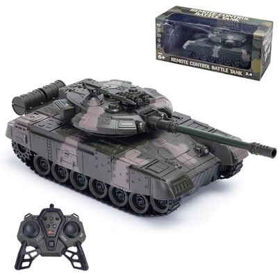 CMJ RC Cars 1:20-2,4 GHz schaal RC tank op afstand bestuurbaar militair speelgoed met realistische geluiden en lichten, kinderen en volwassenen CMJ RC Cars 1:20-2,4 GHz schaal RC tank op afstand bestuurbaar militair speelgoed met realistische geluiden en lichten, kinderen en volwassenen