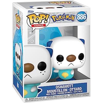 Funko Pop! Games: Pokemon – Oshawott – Moustillon – figuur van vinyl om te verzamelen – cadeau-idee – officiële producten – speelgoed voor kinderen en volwassenen – Video Games Fans Funko Pop! Games: Pokemon – Oshawott – Moustillon – figuur van vinyl om te verzamelen – cadeau-idee – officiële producten – speelgoed voor kinderen en volwassenen – Video Games Fans