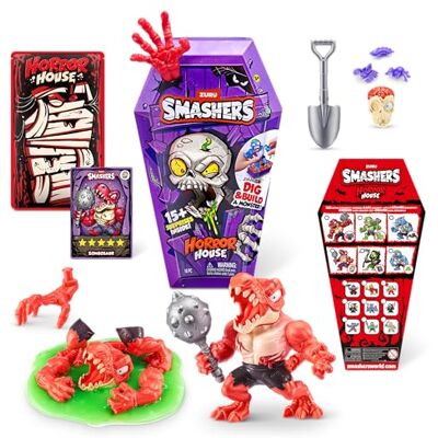ZURU SMASHERS Smashers Horror House by ZURU interactief speelgoed om te verzamelen voor kinderen en jongeren, medium (30 cm) (Dinosaur) ZURU SMASHERS Smashers Horror House by ZURU interactief speelgoed om te verzamelen voor kinderen en jongeren, medium (30 cm) (Dinosaur)
