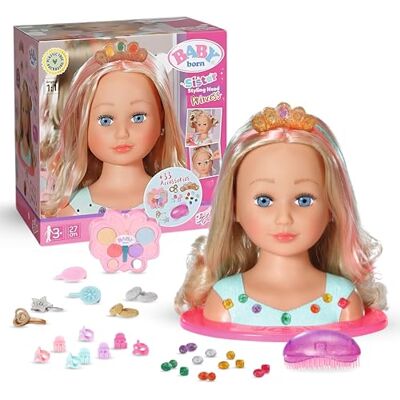 BABY born Sister Princess kappershoofd met make-up en 33 accessoires BABY born Sister Princess kappershoofd met make-up en 33 accessoires