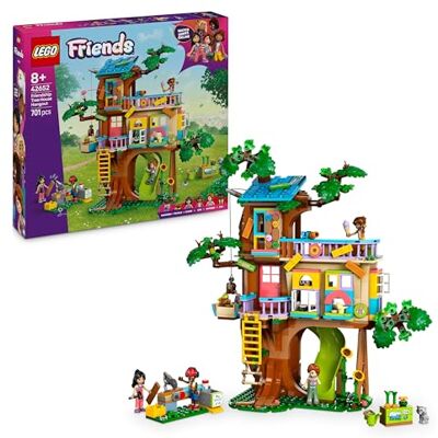 Lego Friends vriendschapshut 42652 Speelgoed voor meisjes vanaf 8 jaar, 2 dierenfiguren, 4 minipoppen, creatief spel, tuin, cadeau-idee, 701 stuks Lego Friends vriendschapshut 42652 Speelgoed voor meisjes vanaf 8 jaar, 2 dierenfiguren, 4 minipoppen, creatief spel, tuin, cadeau-idee, 701 stuks